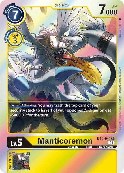 Image of Manticoremon [BT6-041] [Double Diamond]