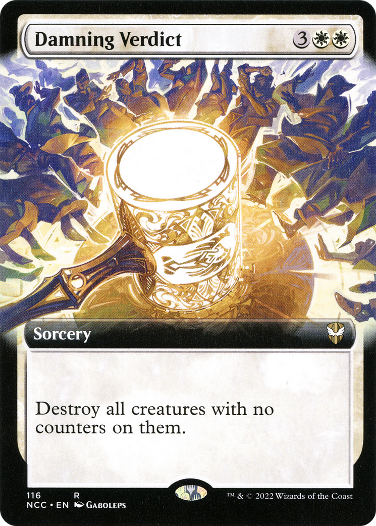 Image of Damning Verdict (Extended Art) [Streets of New Capenna Commander]