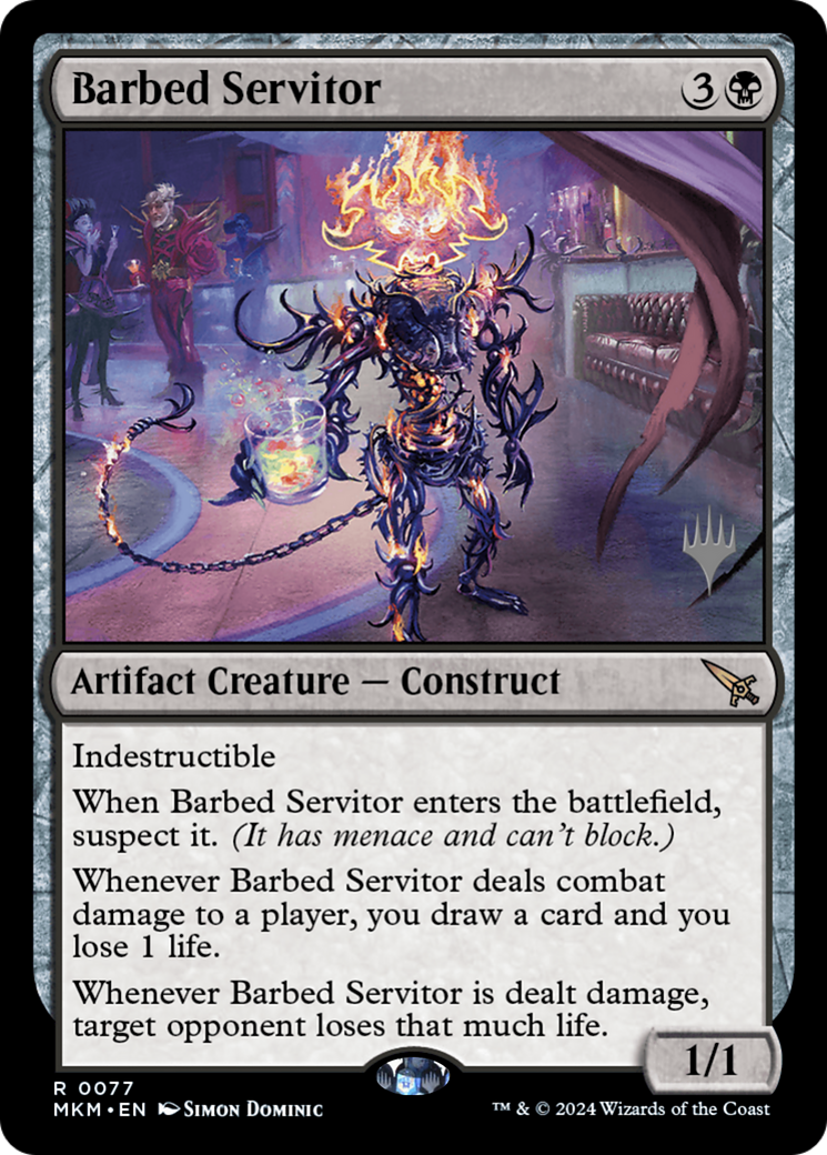 Image of Barbed Servitor (Promo Pack) [Murders at Karlov Manor Promos]