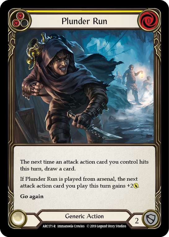 Image of Plunder Run (Yellow) [ARC171-R] (Arcane Rising)  1st Edition Normal