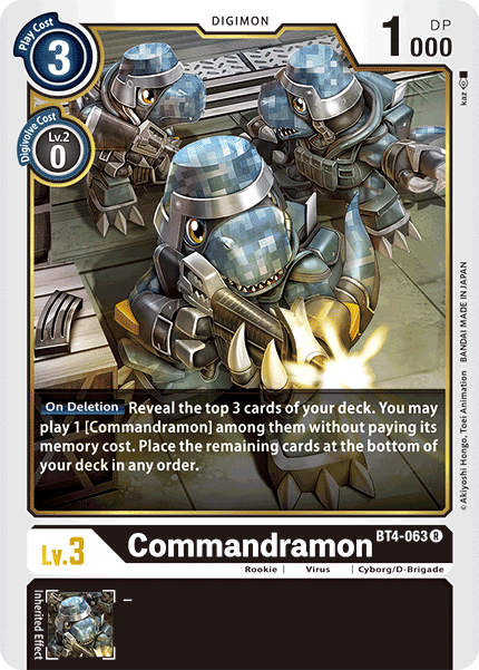 Image of Commandramon [BT4-063] [Great Legend]