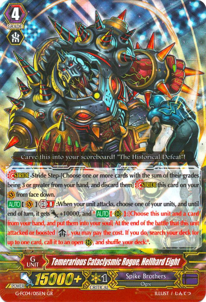 Image of Temerarious Cataclysmic Rogue, Hellhard Eight (G-FC04/015EN) [Fighters Collection 2017]