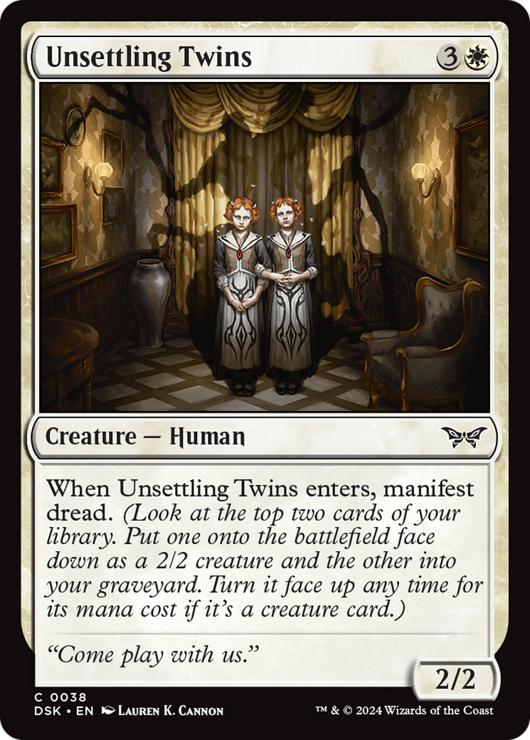 Image of Unsettling Twins [Duskmourn: House of Horror]