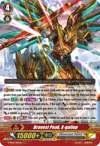 Image of Bravest Peak, X-gallop (V-SS09/085EN) [Revival Selection]