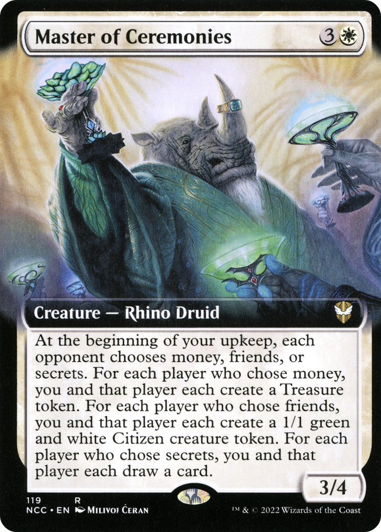 Image of Master of Ceremonies (Extended Art) [Streets of New Capenna Commander]