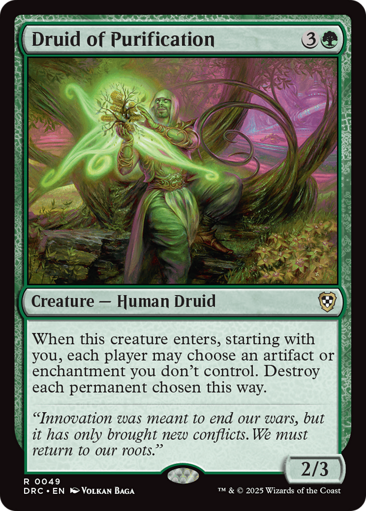Image of Druid of Purification [Aetherdrift Commander]