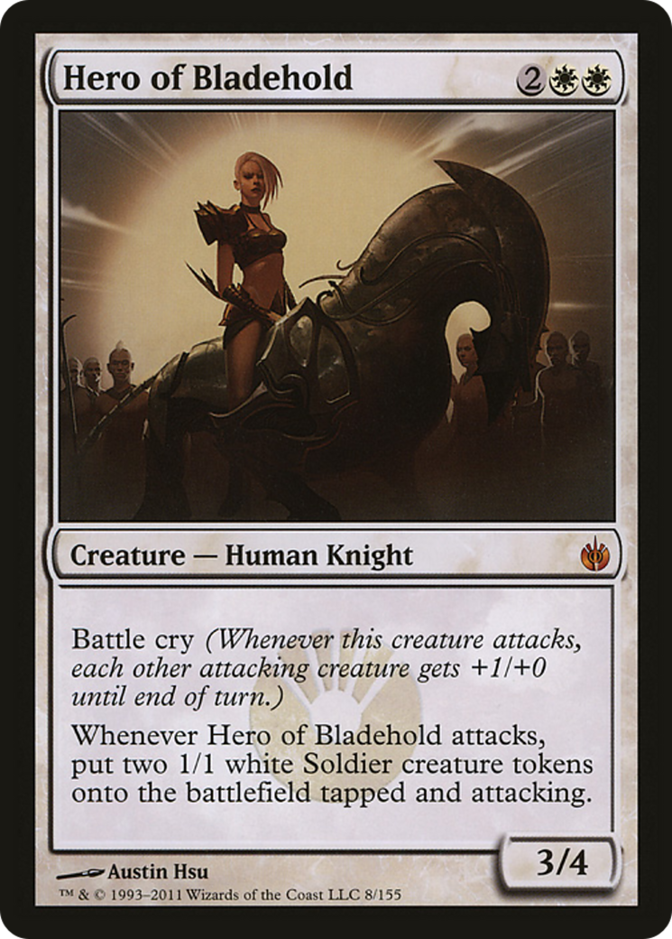 Image of Hero of Bladehold (Mirrodin Besieged) (Oversized) [Oversize Cards]