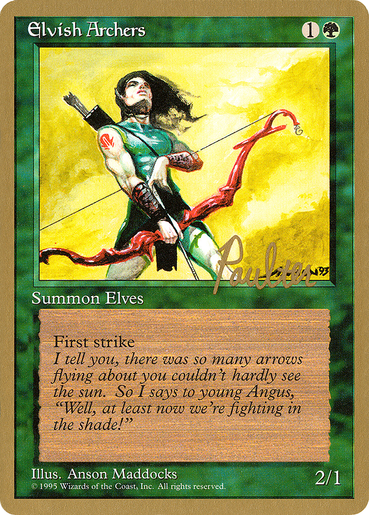 Image of Elvish Archers (Preston Poulter) [Pro Tour Collector Set]