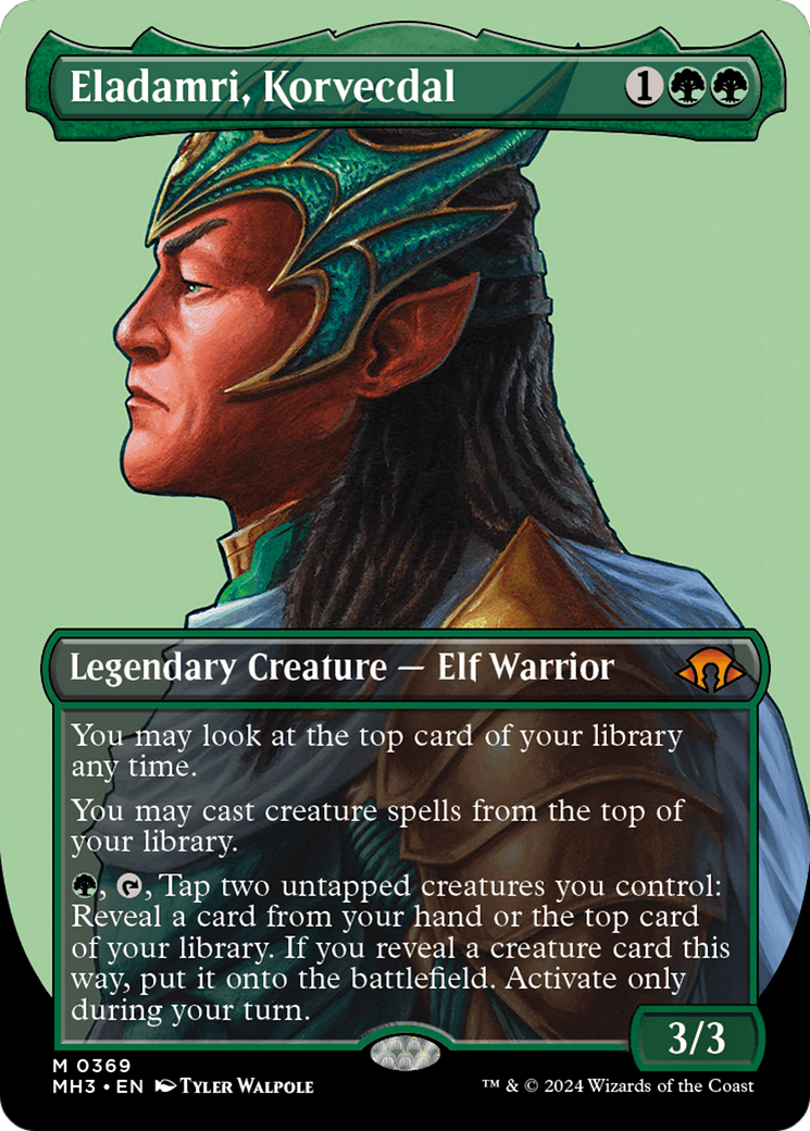 Image of Eladamri, Korvecdal (Borderless) [Modern Horizons 3]