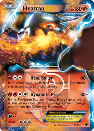 Image of Heatran EX (13/116) [Black & White: Plasma Freeze]