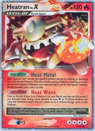 Image of Heatran LV.X (97/100) [Diamond & Pearl: Stormfront]