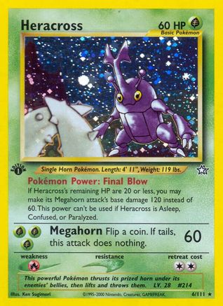 Image of Heracross (6/111) [Neo Genesis 1st Edition]