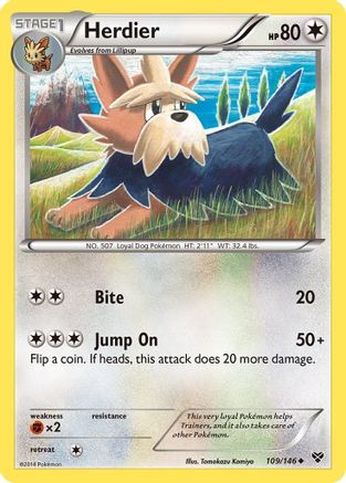 Image of Herdier (109/146) [XY: Base Set]