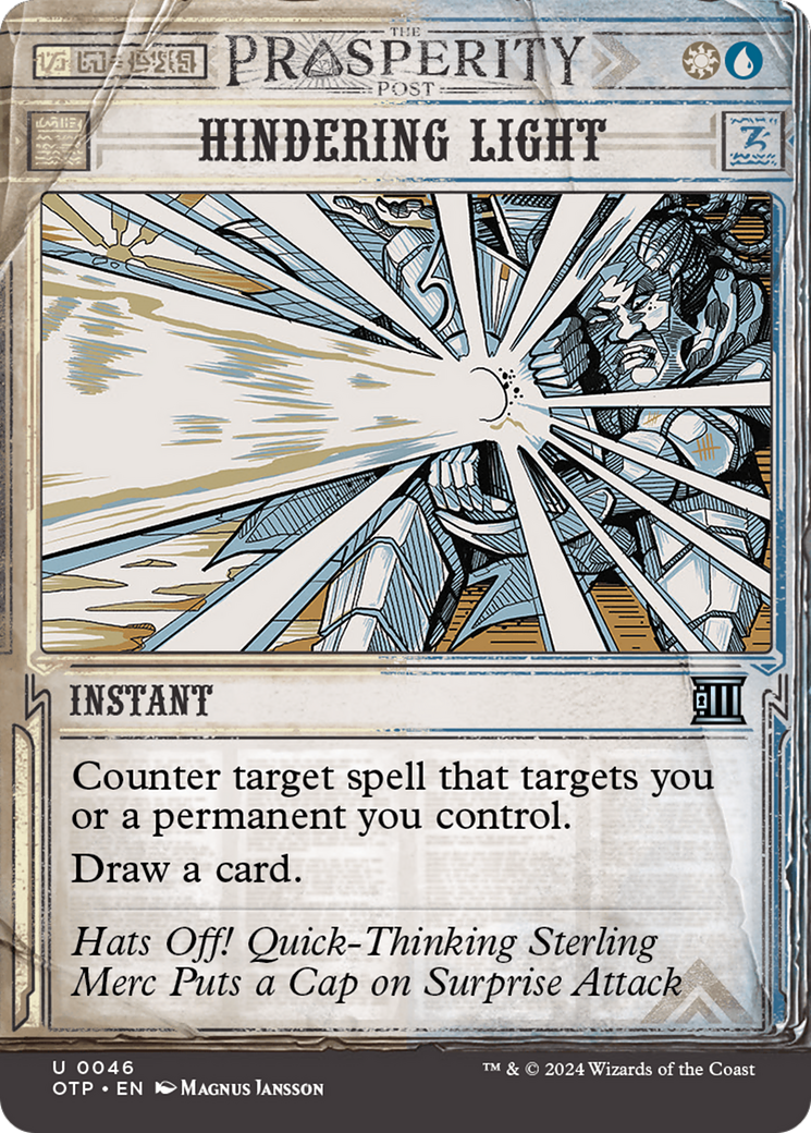 Image of Hindering Light [Outlaws of Thunder Junction: Breaking News]