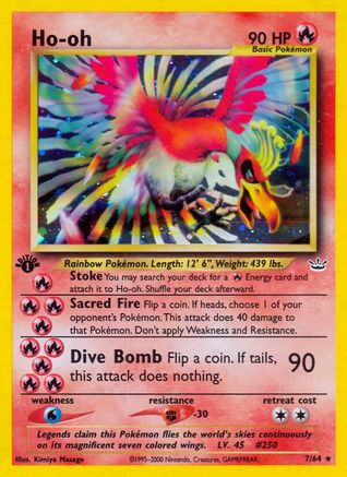 Image of Ho-oh (7/64) [Neo Revelation 1st Edition]