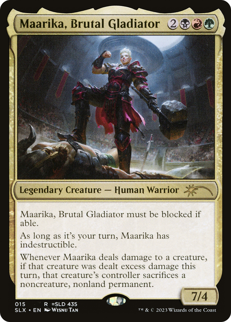 Image of Maarika, Brutal Gladiator [Secret Lair: Universes Within]