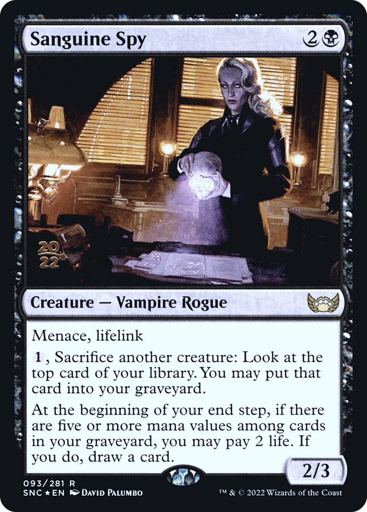 Image of Sanguine Spy [Streets of New Capenna Prerelease Promos]