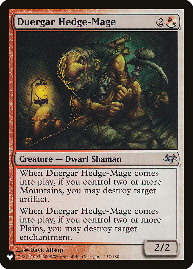 Image of Duergar Hedge-Mage [The List]
