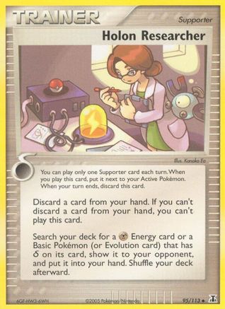 Image of Holon Researcher (95/113) (Stamped) [EX: Delta Species]