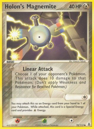 Image of Holon's Magnemite (70/113) (Stamped) [EX: Delta Species]