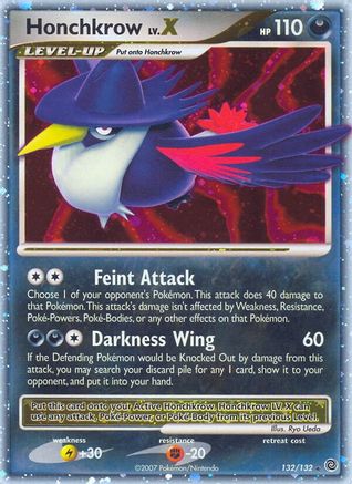 Image of Honchkrow LV.X (132/132) [Diamond & Pearl: Secret Wonders]
