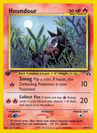 Image of Houndour (24/75) [Neo Discovery 1st Edition]