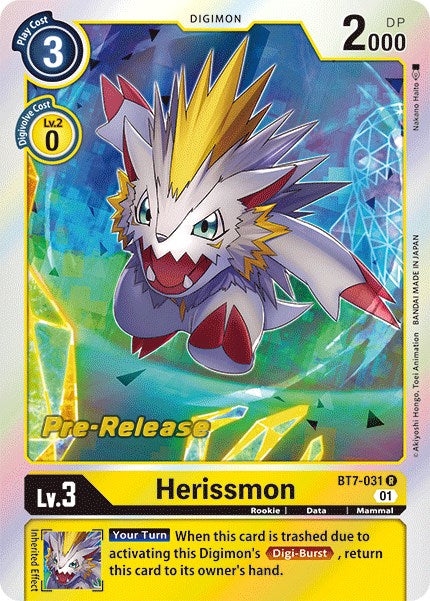Image of Herissmon [BT7-031] [Next Adventure Pre-Release Cards]