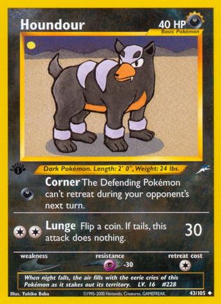 Image of Houndour (43/105) [Neo Destiny 1st Edition]