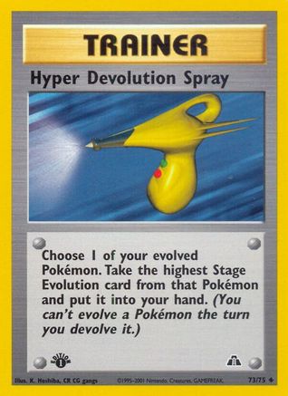 Image of Hyper Devolution Spray (73/75) [Neo Discovery 1st Edition]