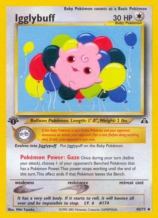 Image of Igglybuff (40/75) [Neo Discovery 1st Edition]