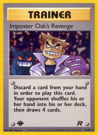 Image of Imposter Oak's Revenge (76/82) [Team Rocket 1st Edition]