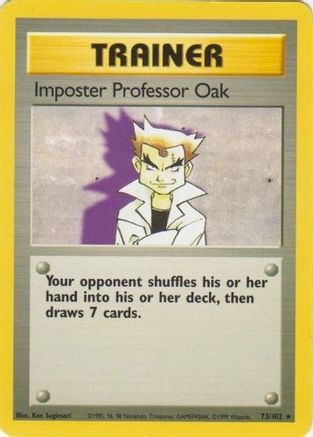 Image of Imposter Professor Oak (73/102) [Base Set Unlimited]