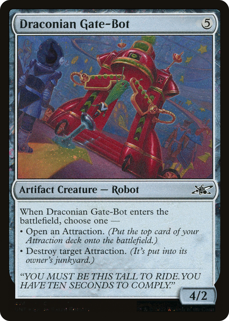Image of Draconian Gate-Bot (Galaxy Foil) [Unfinity]