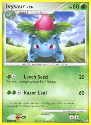 Image of Ivysaur (51/132) [Diamond & Pearl: Secret Wonders]