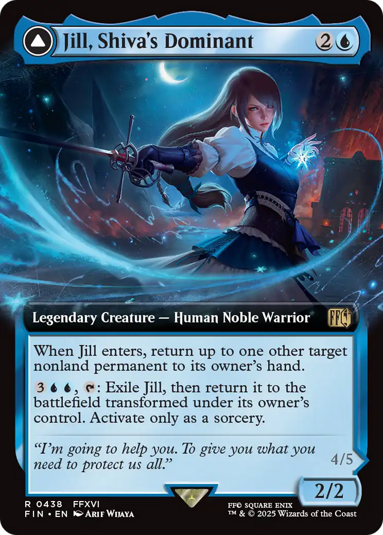 Image of Jill, Shiva's Dominant // Shiva, Warden of Ice (Extended Art) [FINAL FANTASY]
