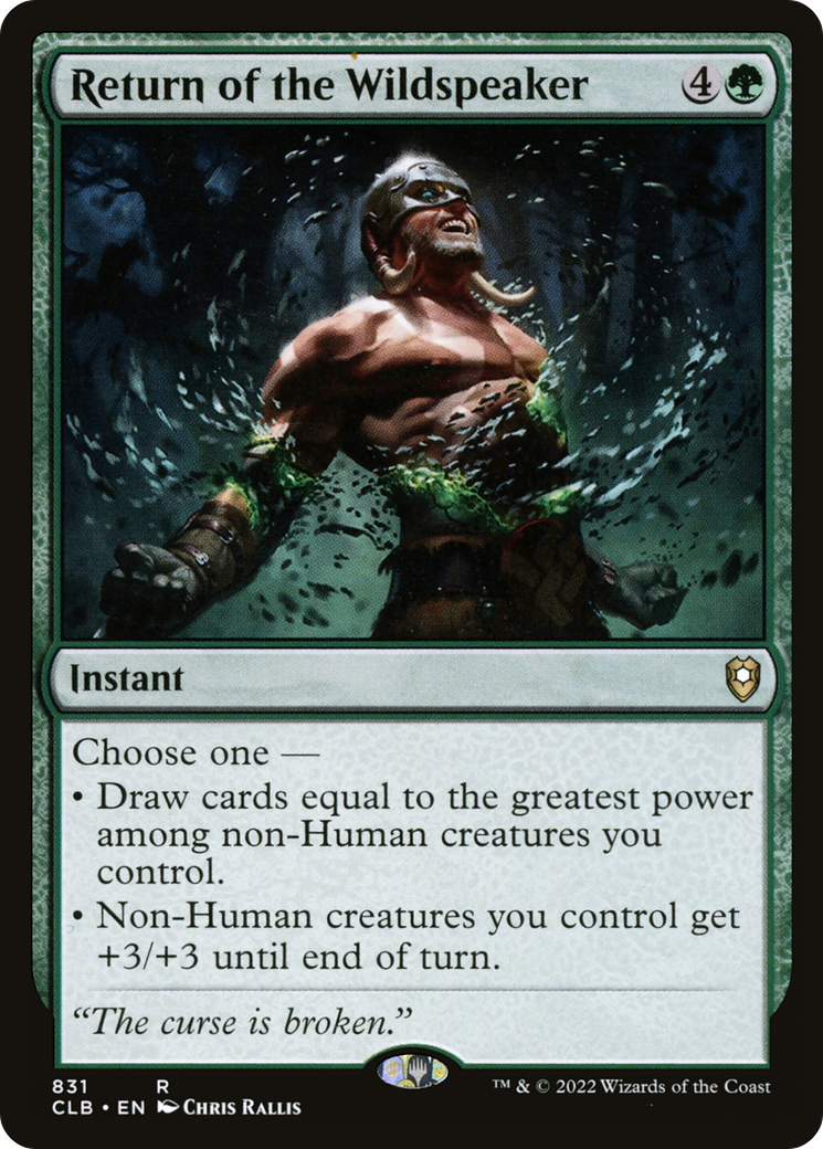 Image of Return of the Wildspeaker [Commander Legends: Battle for Baldur's Gate]