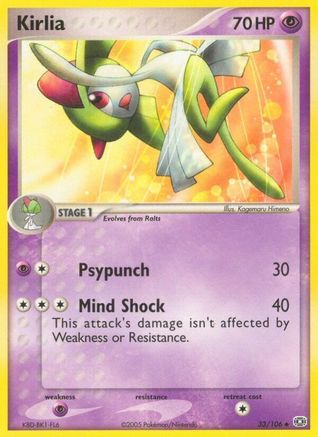 Image of Kirlia (33/106) (Stamped) [EX: Emerald]
