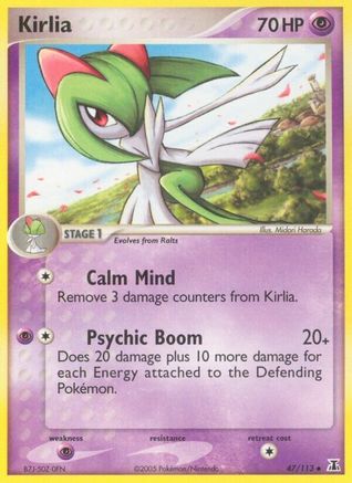 Image of Kirlia (47/113) (Stamped) [EX: Delta Species]