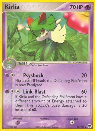 Image of Kirlia (32/101) (Stamped) [EX: Dragon Frontiers]