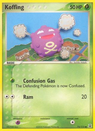 Image of Koffing (72/113) (Stamped) [EX: Delta Species]