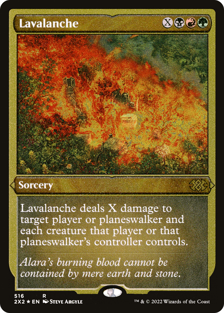 Image of Lavalanche (Foil Etched) [Double Masters 2022]