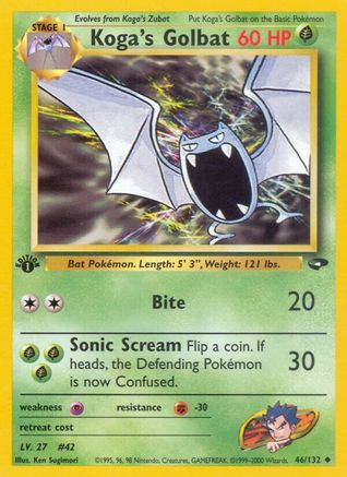 Image of Koga's Golbat (46/132) [Gym Challenge 1st Edition]