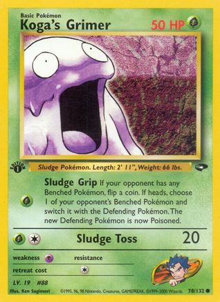 Image of Koga's Grimer (78/132) [Gym Challenge 1st Edition]
