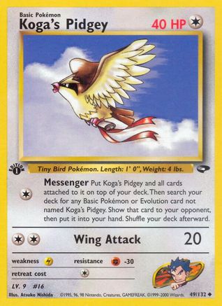 Image of Koga's Pidgey (49/132) [Gym Challenge 1st Edition]