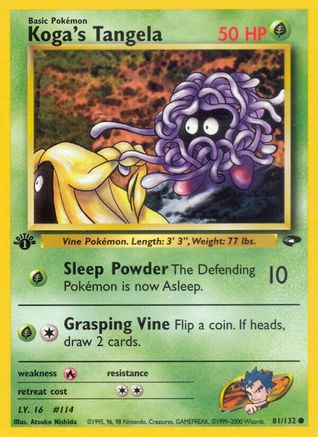 Image of Koga's Tangela (81/132) [Gym Challenge 1st Edition]