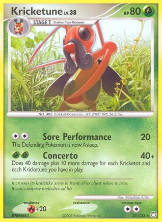 Image of Kricketune (27/123) [Diamond & Pearl: Mysterious Treasures]
