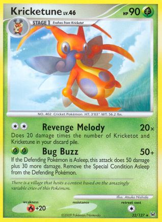 Image of Kricketune (32/127) [Platinum: Base Set]