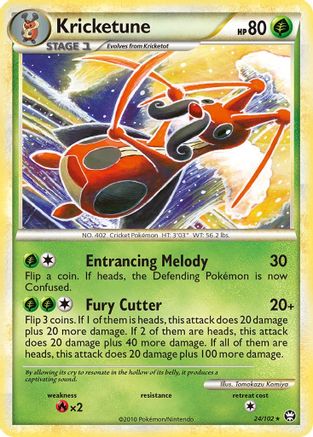 Image of Kricketune (24/102) [HeartGold & SoulSilver: Triumphant]