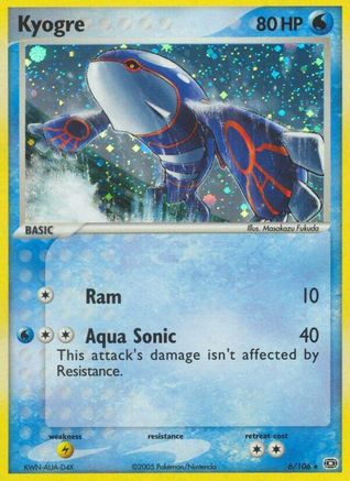 Image of Kyogre (6/106) (Stamped) [EX: Emerald]