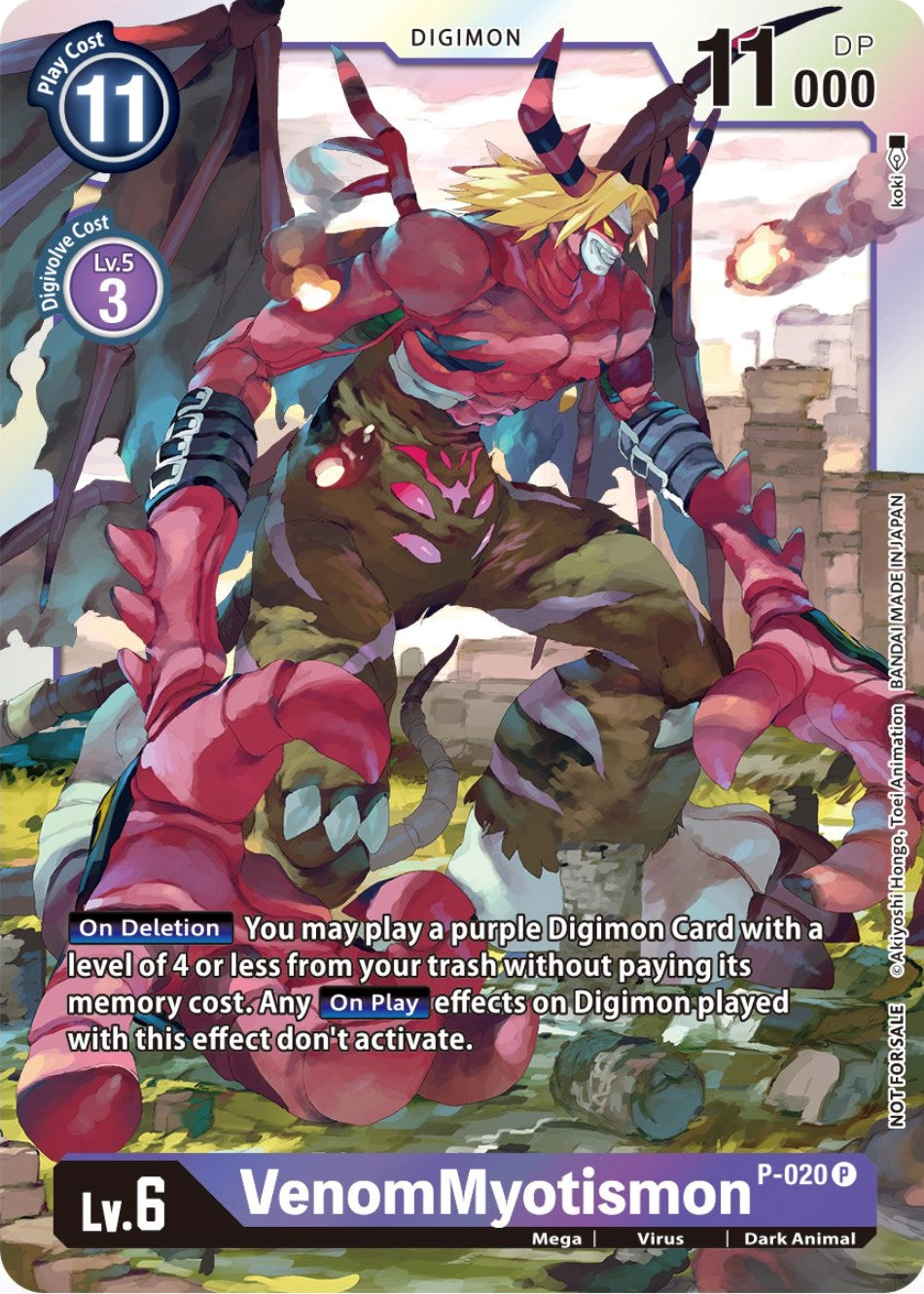 Image of VenomMyotismon [P-020] (Premium Deck Set Lucky Pack) [Promotional Cards]